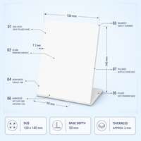 Carte de commentaires NFC personnalisée en acrylique, puce NTAG215 13,56 MHz, à poser pour laisser un avis, pour restaurants et hôtels