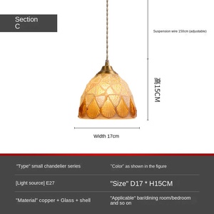 Lustre créatif en verre teinté Tiffany perroquet LED pour salon et salle à manger éclairage petits lustres - Product Image 5