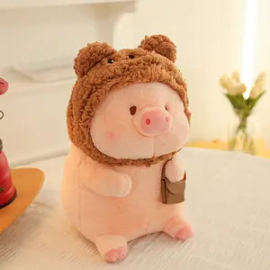 Kawaii lợn đồ chơi sang trọng dễ thương màu hồng lợn Gối búp bê mềm sang trọng Thú nhồi bông trang trí phòng Kawaii peluches