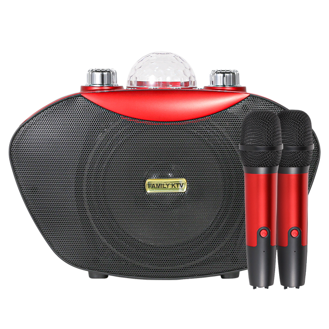 JWD Portable Karaoke Machine for Kid and Adult Wireless Microphone and Speaker with Two Microphones