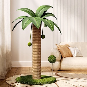 Jouets pour chats modernes et luxueux, arbre à chat en noix de coco, griffoir pour chat, cadre d'escalade pour chat, corde de chanvre, planche à gratter pour chat - Product Image 2