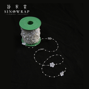 Chaîne <span class=keywords><strong>de</strong></span> perles en plastique en forme <span class=keywords><strong>de</strong></span> fleur <span class=keywords><strong>de</strong></span> prunier pour Noël 2025 – Grande Vente - Product Image 3