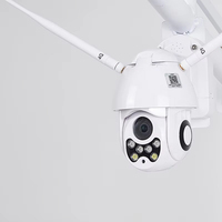 Lampe solaire extérieure LED étanche IP65 en alliage d'aluminium avec télécommande, caméra de surveillance pour éclairage public routier