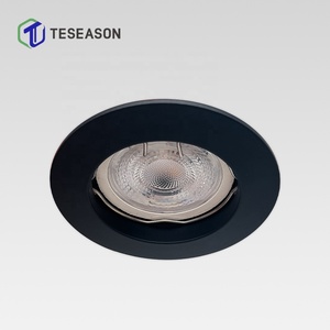 Anillo de luz empotrada no ajustable de montaje frontal TN010R1-Aluminio fundido a presión | Corte de 60mm | Se adapta a halógeno MR16 GU10 - Product Image 1