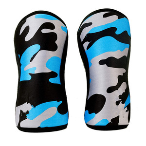 2026 Custom Size 7mm Compression Weightlifting Knee Sleeve Powerlifting Support Cotton Flexible Custom Logo Drop Shipping - Product Image 3