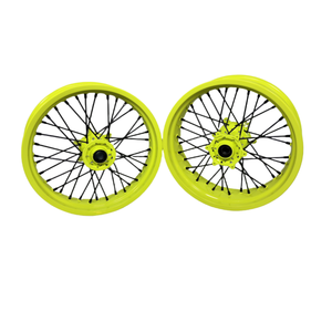 Aleación de aluminio amarillo fluorescente Exc <span class=keywords><strong>300</strong></span> Motocicleta deportiva Ruedas <span class=keywords><strong>Supermotard</strong></span> de 17 pulgadas - Product Image 1