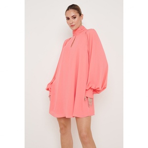 New Innovation Autumn Design High Collar Chiffon Women's Mini Dress - Product Image 1