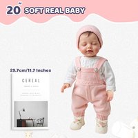 Poupée Bébé Reborn Babeside 20'' 50cm, Petite Fille Réaliste, Corps en Vinyle Souple, Vente en Gros Usine