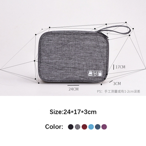 منظم تكنولوجيا الأعمال المحمول مع سحاب إغلاق شعار مخصص Cationic Tote للرجال والنساء للسفر - Product Image 2