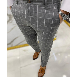 Pantalons à carreaux pour hommes, <span class=keywords><strong>pantalon</strong></span> léger pour hommes, à séchage rapide, de jogging décontracté, mode - Product Image 5