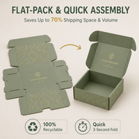 Boîte d'expédition en carton ondulé personnalisée et recyclable pour colis aériens, taille sur mesure, imprimée, pour l'e-commerce