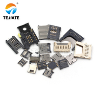 Tempat Kartu Mini SD TF SIM Tipe SMD SMT Slot Soket Catoo untuk Konektor Lainnya