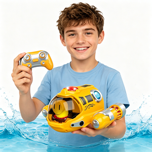 Venta al por Mayor de Fábrica, Barco <span class=keywords><strong>RC</strong></span> 2.4G Personalizado con Luces, Barco a Motor Eléctrico Recargable con Spray para Niños - Product Image 3