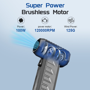 120000Rpm Fan 3 Tốc độ Mini Turbo Fan Điện Không Dây Khăn Lau Bụi Không Khí Bàn Phím Di Động Làm Sạch Turbo Fan <span class=keywords><strong>Air</strong></span> Blower - Product Image 2