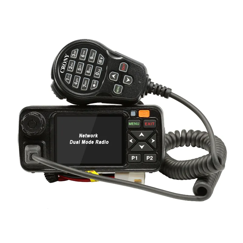 Walkie Talkie mobil 10W Mode ganda, walkie Talkie mobil layar warna HD 2.8 inci, Radio CB ponsel
