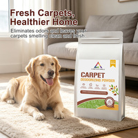 Poudre désodorisante pour tapis d'animaux avec logo personnalisé, nettoyant pour tapis d'animaux, élimination des odeurs, désodorisant à l'odeur fraîche