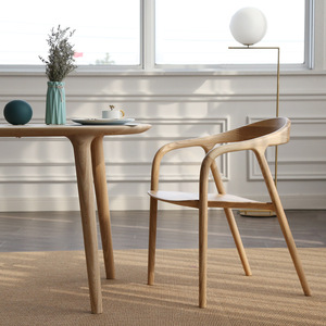 Sillón de madera de cuero moderno, diseño de estilo nórdico <span class=keywords><strong>CH24</strong></span>, sillas de comedor de madera, sillas de comedor de madera para hotel y restaurante - Product Image 6
