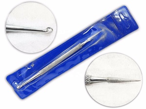 Raspador de acero inoxidable de doble acción para empujador de cutículas y gel de manicura Eliminación de Arte de uñas Herramienta de cuidado personal - Product Image 3