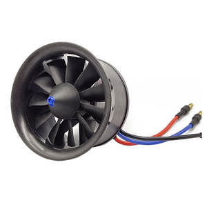 Moteur brushless 50 mm <span class=keywords><strong>EDF</strong></span> 4900KV 3S, poussée maximale de 770 g avec prise banane, équilibré dynamiquement pour avion à réaction RC - Product Image 2