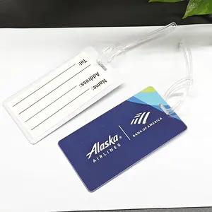 Étiquette de <span class=keywords><strong>bagage</strong></span> à logo personnalisé étiquette de valise en plastique à bas prix en gros avec étiquette nominative pour le voyage - Product Image 1