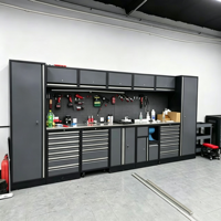 Armoire à outils combinée pour réparation automobile, chariot d'atelier, établi de maintenance mobile, OEM/OBM industriel, capacité 300 kg, rangement vertical des outils