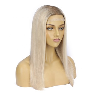 Peluca Médica de Cabello Humano Virgen Monica, Mono con Frente de Encaje, Fabricada a Máquina, Laterales de Silicona con Clips - Product Image 4