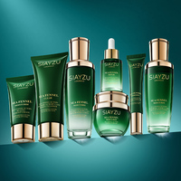 SIAYZU Ensemble de soins de la peau à la grenade rouge Multi-Peptide Vitamine C Hydratant Hydratant Lotion nourrissante Coffret cadeau de soin du visage de luxe