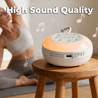 Machine à bruit blanc portable pour bébé avec veilleuse rechargeable, utilisation longue durée, connectée au téléphone, pour dormir