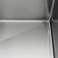 Évier encastré en acier inoxydable 304 pour cuisine professionnelle, évier industriel soudé sur mesure, évier de table rectangulaire, réservoir d'eau 18/16 gauge