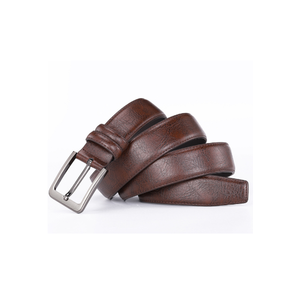 Ceinture en cuir véritable pour hommes avec boucle ardillon - Product Image 3