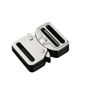 Hebilla de Bloqueo Automático de Aleación, 25 mm de Diámetro Interior, Plateada y Negra, para Cinturones, Zapatos y Bolsos - Product Image 4