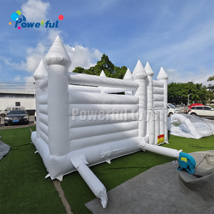 Grande maison blanche de rebond pour le château plein d'entrain blanc gonflable de glissière de videur de saut de noce - Product Image 2