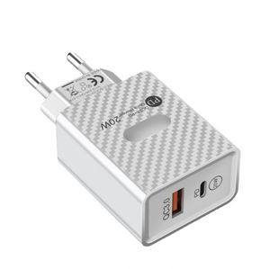 Factory Wholesale Electric PD+QC3.0 Fast Charging 5V/2A <b>Type</b>-<b>C</b>+<b>USB</b> <b>Adapter</b> for IPhone13 12 Pro Max - Product Image 2