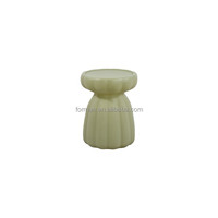 Table basse en forme de citrouille en PE rotomoulé (table basse durable pour intérieur et extérieur)