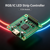 Contrôleur de bande LED RGB IC, module PCBA pour bande lumineuse flexible RGBW adressable, contrôleur de lumière ambiante intelligent PCBA