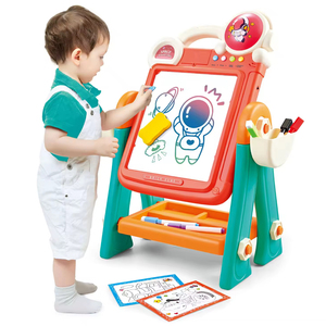 Nieuw Product Puzzel Vroege Educatie Speelgoed Multifunctioneel Baksteenspel Schilderij Tafel 2 In 1 Dubbelzijdige Tekentafel - Product Image 1