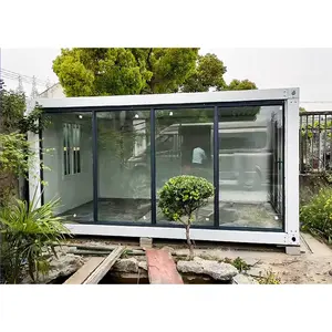 Detachable Customizable Office Mobile Modular Tiny Home Prefabricated Prefab Glass Wall Container House