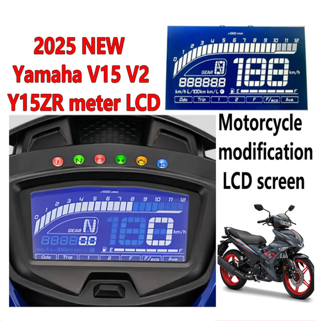 In Stock Original Cluster LCD Display for Yamaha Sniper 150 V2 Y15 V2 Exciter 2019 Motorbike Dashboard Screen Panel Motor Parts