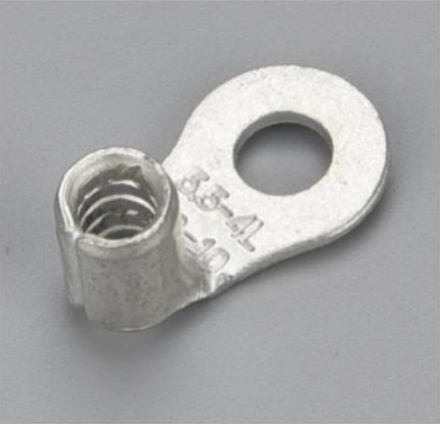 90D-RNB 90 Degree Ring Non-Insulated Lug Electrical Cable Lugs Ring Terminal Automotive Pure Copper Wire Terminal