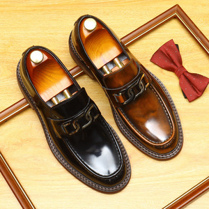 Zapatos de Oficina Hechos a Mano con Suela Goodyear de Diseñador de Lujo, Zapatos Clásicos de Cuero para Hombre - Product Image 1