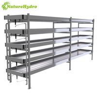 Étagères de stockage d'intérieur pour l'agriculture Étagères de culture mobiles hydroponiques pour légumes