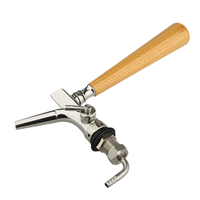 Robinet de robinet de bière de qualité alimentaire en acier inoxydable argenté nouveau design nettoyage facile pour l'équipement de cuisine de brasseur de bar à bière commercial