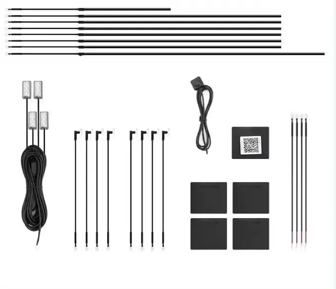 2024 Hete Verkoop Afstandsbediening 12 Volt Auto Sfeer Led Verlichting