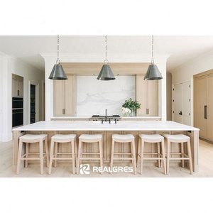 Realgres europeo classico in legno massello rovere Shaker set di armadi da cucina per mobili per la stanza cucina Meuble Cuisine - Product Image 3
