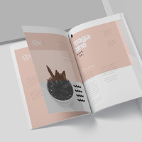 Papier couché de qualité supérieure personnalisé Impression de logo Flyer pliable Catalogue Brochure Livret d'instructions Livres arabes vente en gros