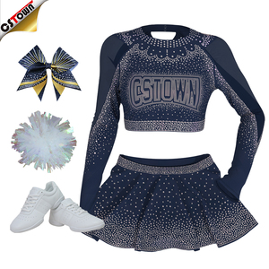 Hải Quân tất cả các ngôi sao đồng phục cổ vũ cho trẻ em và trẻ mới biết đi với thiết kế trang phục cổ vũ lấp lánh - Product Image 2