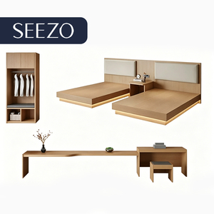 Set di Arredamento per Camere Standard di Lusso Stile Dubai 5 Stelle, Progetti Commerciali per <span class=keywords><strong>Hotel</strong></span>, Set Completo in Legno per Camera da Letto - Product Image 1