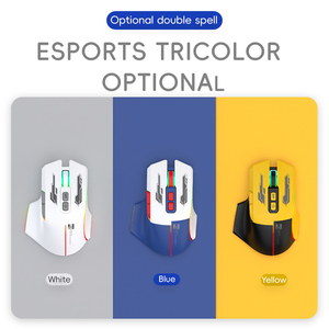 R8 recargable colorido 2,4G BT inalámbrico Gaming <span class=keywords><strong>Mouse</strong></span> 7D ergonómico RGB Light <span class=keywords><strong>Mouse</strong></span> <span class=keywords><strong>para</strong></span> Gamer Laptop Desktop aceptar LOGO personalizado - Product Image 2