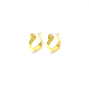 Pendientes de Aro Pantera de Acero Inoxidable Chapados en Oro PND202404-1407, Joyería Fina - Product Image 2