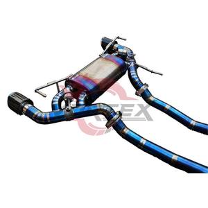 Système d'échappement Catback Vortex en alliage de titane Valvetronic avec finition bleu brûlé et épaisseur de 1,5 mm pour Nissan 370Z - Product Image 4